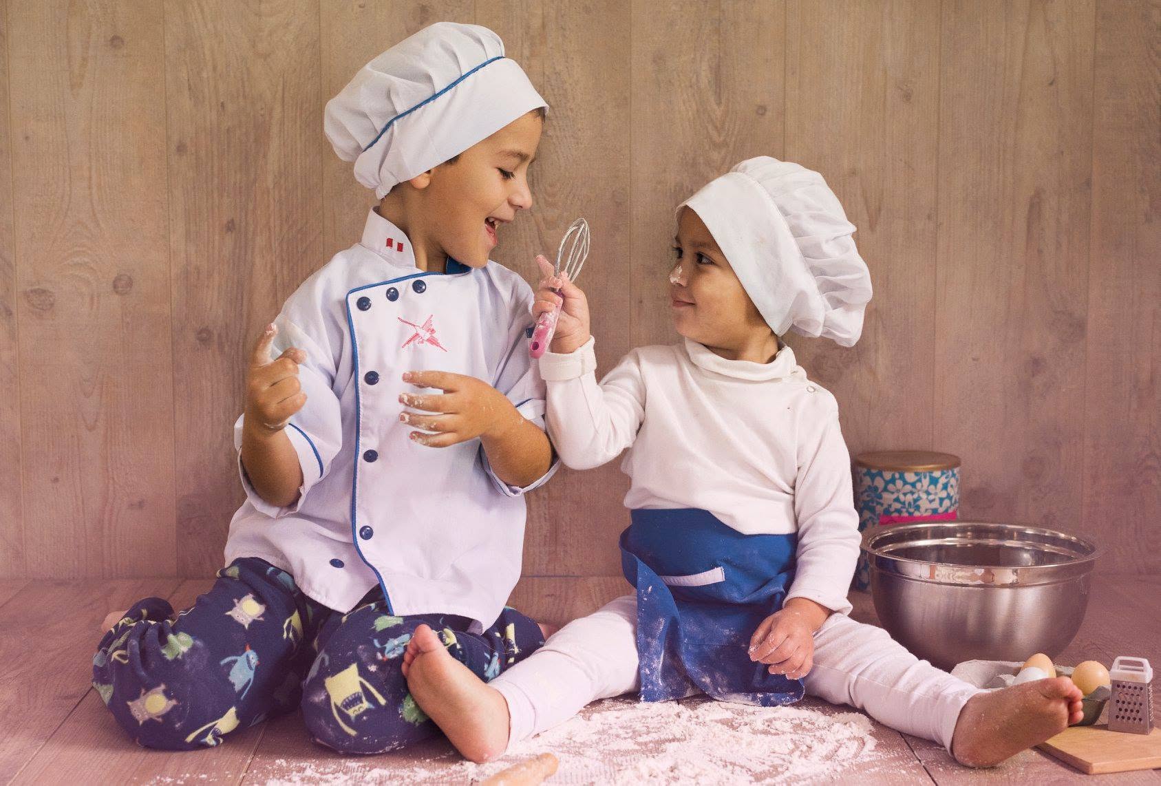 Sesión temática de niños cocineros